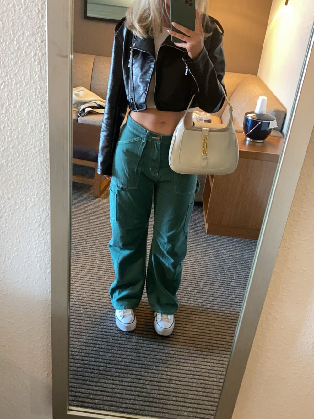 Green lioness jeans